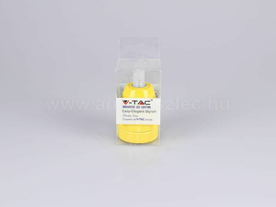 V-TAC VT-799 Socket Extension for Socket E27 in Yellow color Set 1pcs 3801