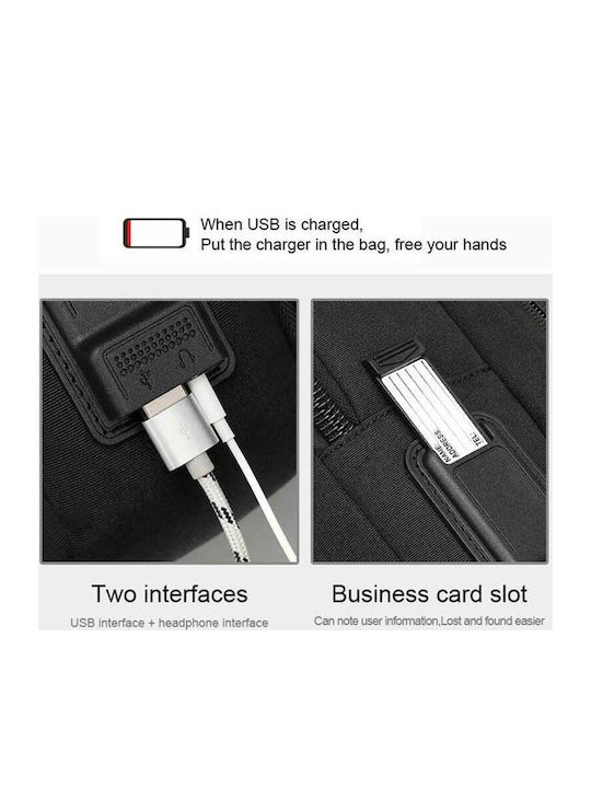 Arctic Hunter B00345 Impermeabila Geantă Rucsacuri pentru laptop 15.6" în culoarea Negru