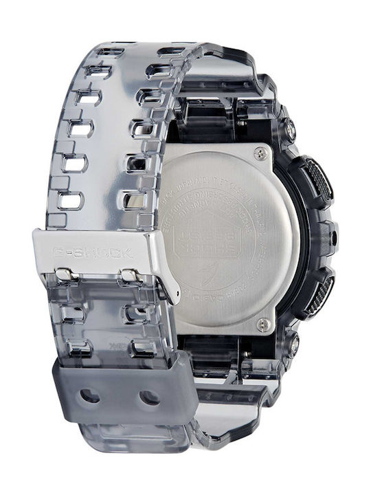 Casio G-Shock Analogic/Digital Ceas Cronograf Baterie cu Negru Brățară din cauciuc