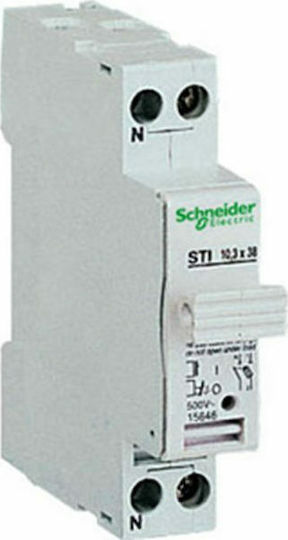 Schneider Electric Acti 9 Ασφαλειοαποζεύκτης Ηλεκτρολογικού Πίνακα 1P 25A για Φυσίγγι 10x38mm A9N15636