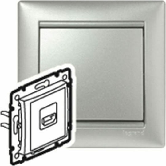 Legrand Front Audio & Video HDMI Socket Silver 770285