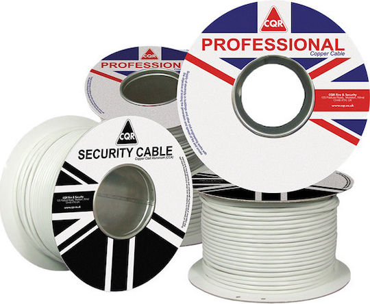CQR CAB4/WH/100/PR Alarmkabel mit Durchmesser 4x0.19mm² 100m