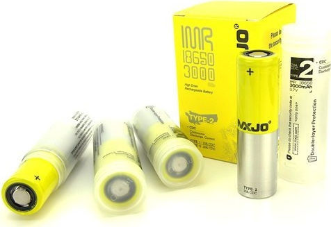 Mxjo Wiederaufladbare Batterie 18650 Li-Mn 3000mAh 3.7V 1Stück