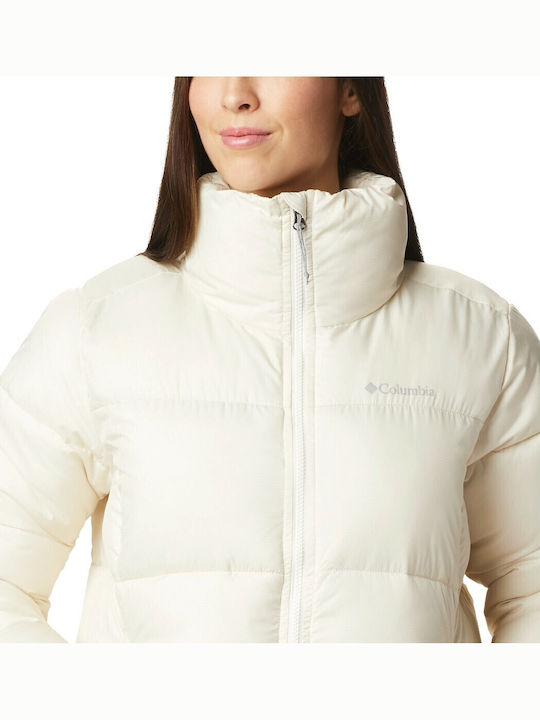 Puffect Women's for Hiking Short Puffer Jacket for Winter White