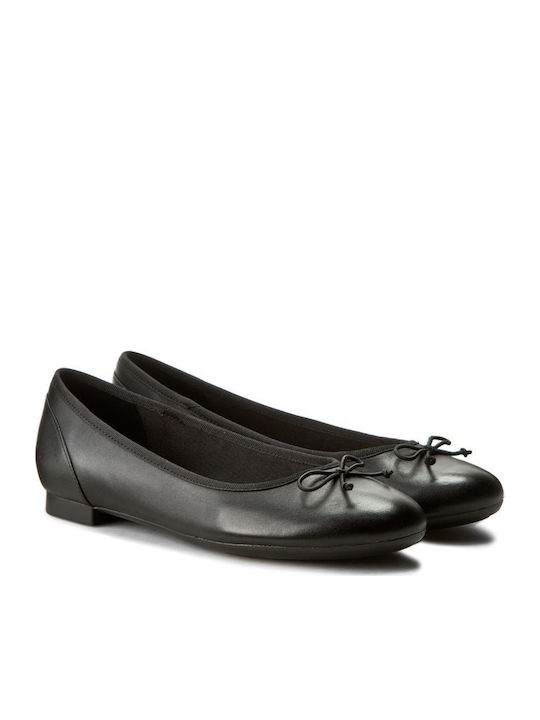 Leather Ballerinas Couture Bloom Black
