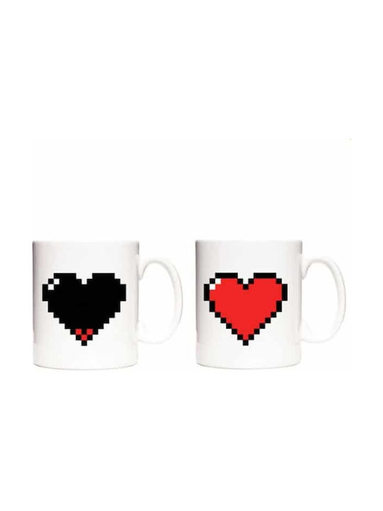 Kikkerland that Changes Color Heat Change Mug Ceramic White