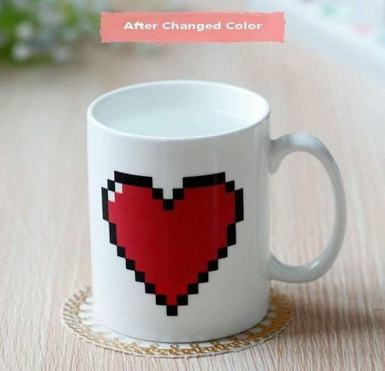 Kikkerland that Changes Color Heat Change Mug Ceramic White