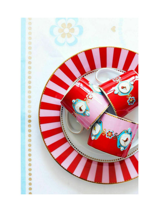 PiP Studio Love Birds Medallion Mug from Porcelain Red-Pink 150ml