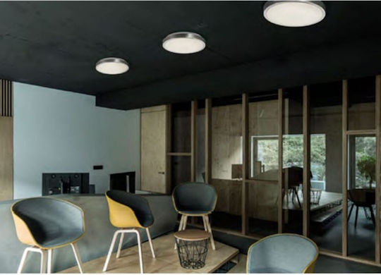 Viokef Bright Στρογγυλό Εξωτερικό LED Panel 18W με Θερμό Λευκό Φως 3000K 30εκ.