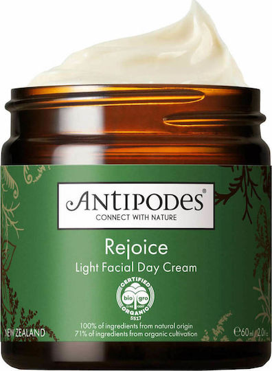Antipodes Rejoice Light Facial Moisturiser Light Ενυδατική Κρέμα Προσώπου Ημέρας 60ml