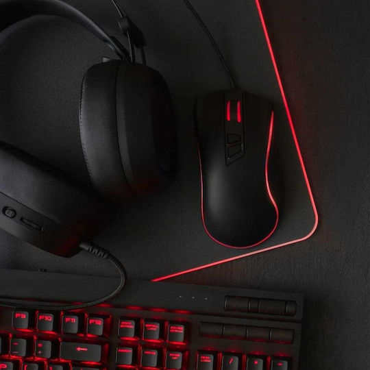 Manhattan Gaming Mouse Pad XXL (800mm) με RGB Φωτισμό Μαύρο