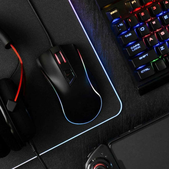 Manhattan Gaming Mouse Pad XXL (800mm) με RGB Φωτισμό Μαύρο