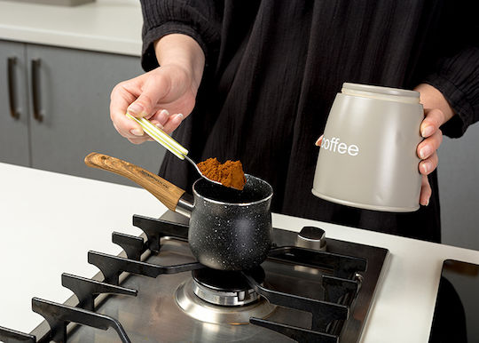 Nava Coffee Pot made of Aluminum Nature in Black Color Non-Stick 300ml