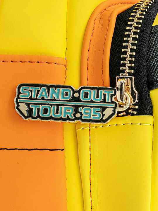 Loungefly Disney Goofy Kids Bag Backpack Yellow 22.5cmx11cmx27cmcm Disney Goofy Movie Powerline Cosplay