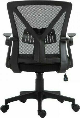Fylliana W-20-2Β Bürostuhl mit Einstellbaren Armen Schwarz
