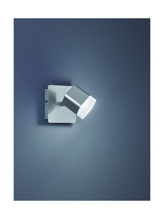 Trio Lighting Roubaix Single LED Warm White Spot in Silver Color