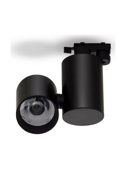 V-TAC Single LED Cool White Spot in Black Color
