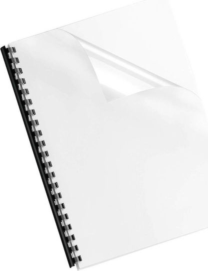 Fellowes Deckblatt Buchbinden 1mm 100 A4 Transparente PVC-Buchbindemappen 150 Mikron 100Stück