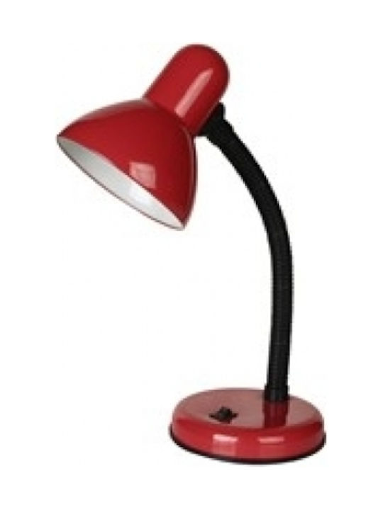 Conceptum CL-3022 Schreibtischlampe mit flexiblem Arm für Fassung E27 in Rot Farbe