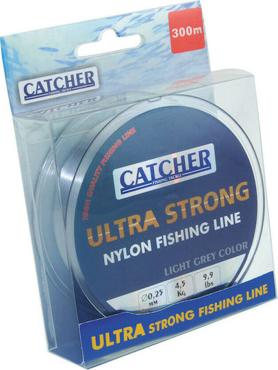 Catcher Πετονιά Ψαρέματος Γκρι 300m / 0.45mm / 13.7kg