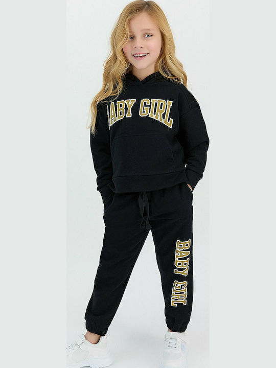 Kinder Sweatpants Set - Jogginganzug Schwarz 2Stück