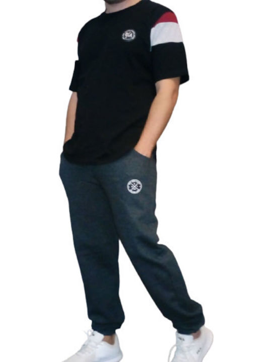 Body Train 9810-9 Men's Sweatpants with Rubber Anthracite