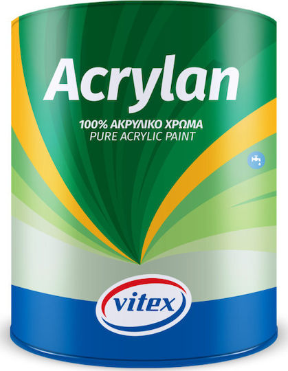 Vitex Acrylan Basis TR Plastik Farbe für Äußeres Verwendung Weiß 3Es