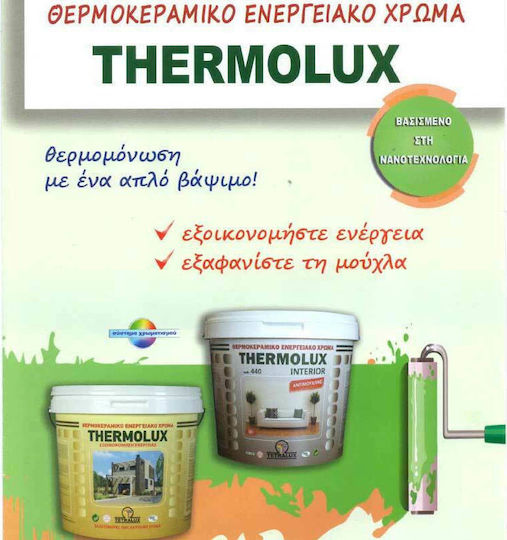 Tetralux Thermolux Interior Πλαστικό Χρώμα Αντιμουχλικό για Εσωτερική Χρήση 750ml