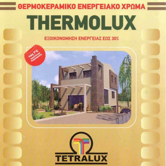Tetralux Thermolux Exterior Πλαστικό Χρώμα Θερμομονωτικό για Εξωτερική Χρήση 3lt