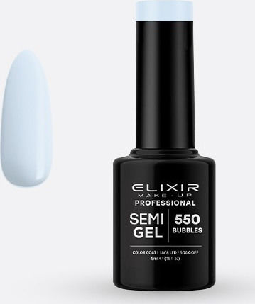 Elixir Semi Gel Semi-Permanent Nail Polish 550 Bubbles 5ml