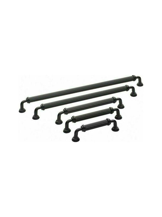 Roline Zamak Furniture Handle 677 Black 145mm (Hole Centers 128mm)