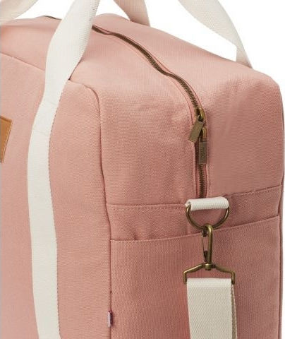 My Bag's Shoulder/Hand Diaper Bag Happy Family Pink