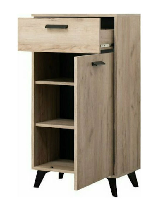 Umbria 1K1F Entry Furniture with Shoe Rack Grey Oak 53.5x35x100.5cm