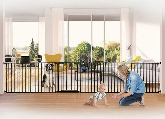 Dreambaby Royale Foldable Security Door in Black Color 380x74cm 1pcs