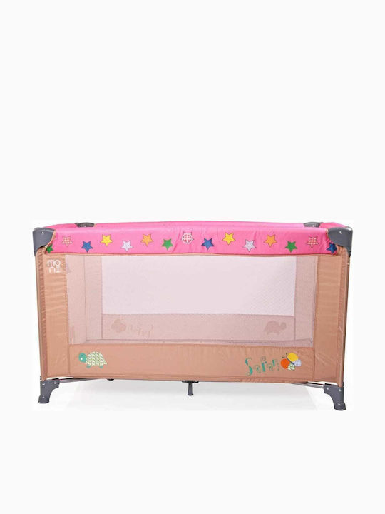 Moni Safari Кошара за игра с Матрак Кафяв 125x65см