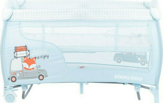 Kikka Boo Dolce Sonno Plus Playpen 2 Levels with Changing Table & Mattress Light Blue 128.5x66.5cm