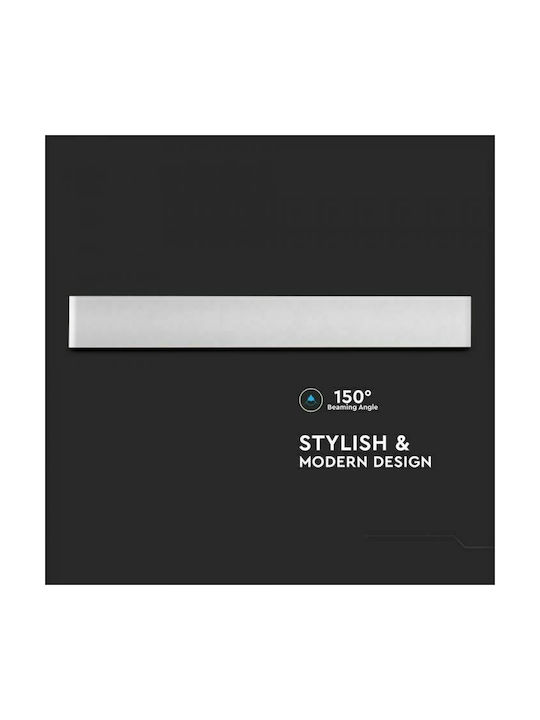 V-TAC Modern Leuchte Wand mit Integrierter LED und Warmweißes Licht 61cm