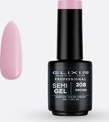 Elixir Semi Gel Ημιμόνιμο Βερνίκι Νυχιών 208 Orchid 15ml