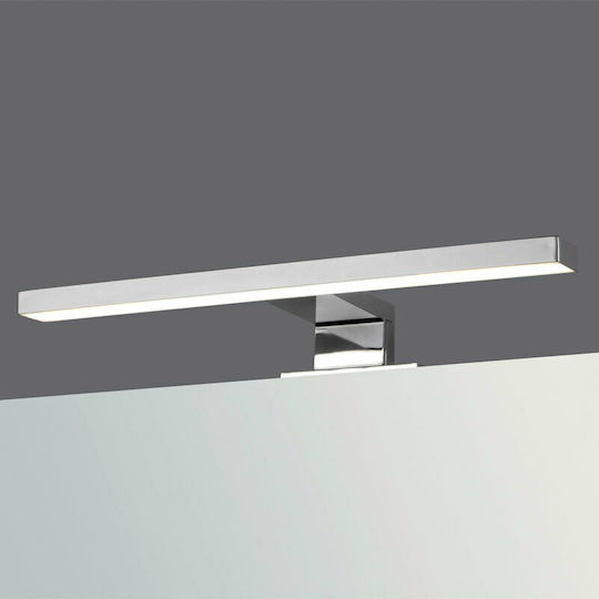 Karag Modern Lumină de Baie cu LED Integrat și Lumină Alb Rece Argintiu 30x11x4.5cm