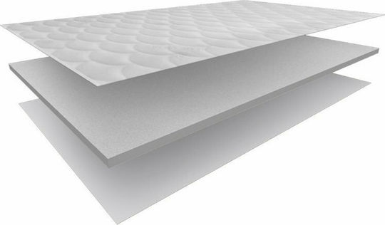 Eco Sleep Mattress Topper Memory Quilted Semi-Double Memory Foam 130x200x4cm