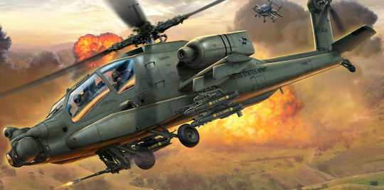 Revell Φιγούρα Μοντελισμού Ελικόπτερο Planes Series AH-64A Apache 56 Κομματιών σε Κλίμακα 1:100