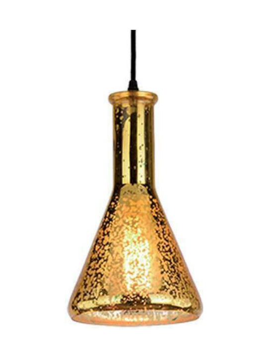 Elmark Art Pendant Light Single-Light for Socket E27 Gold