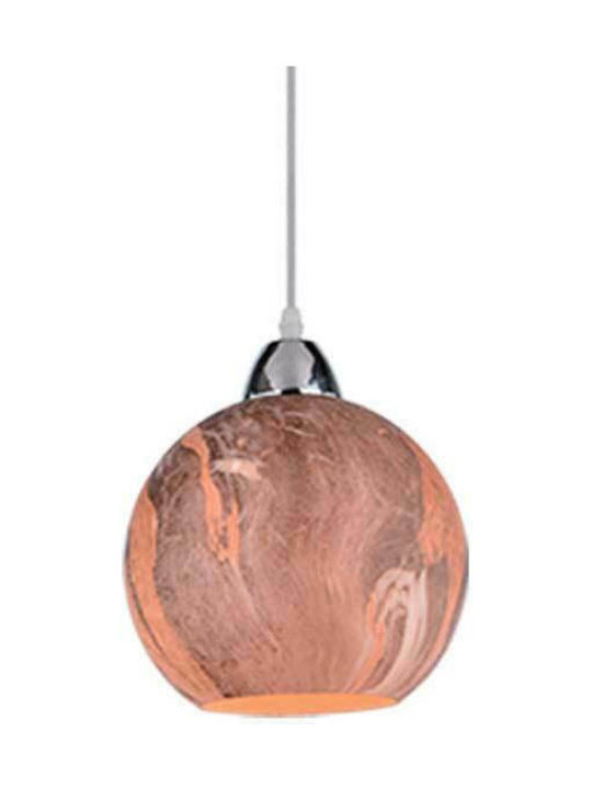 Elmark Lustră O singură lumină pentru Soclu E27 Bronz 955MARBLE1A/BR