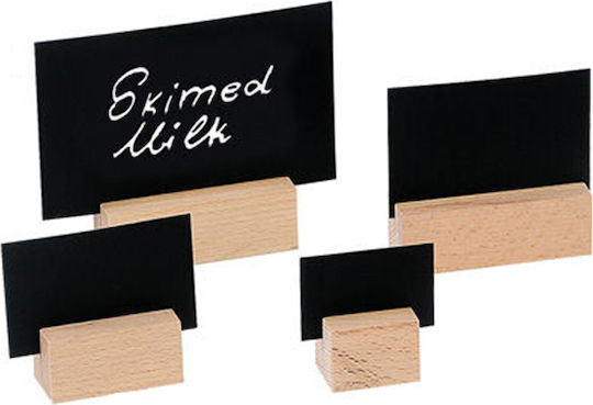 Garibaldi Chalk Board Card with Base 3 Pieces Tabletop Mini ChalkBoard 3 Pieces 4x6cm