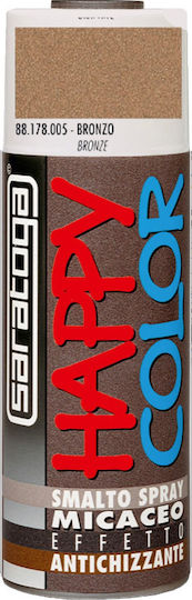 Saratoga Spray Paint Happy Micaceo with Forged Effect Bronze 400ml