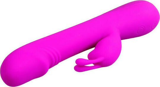 Pretty Love Flirtation Clement Vibrator Rabbit 21cm Purple