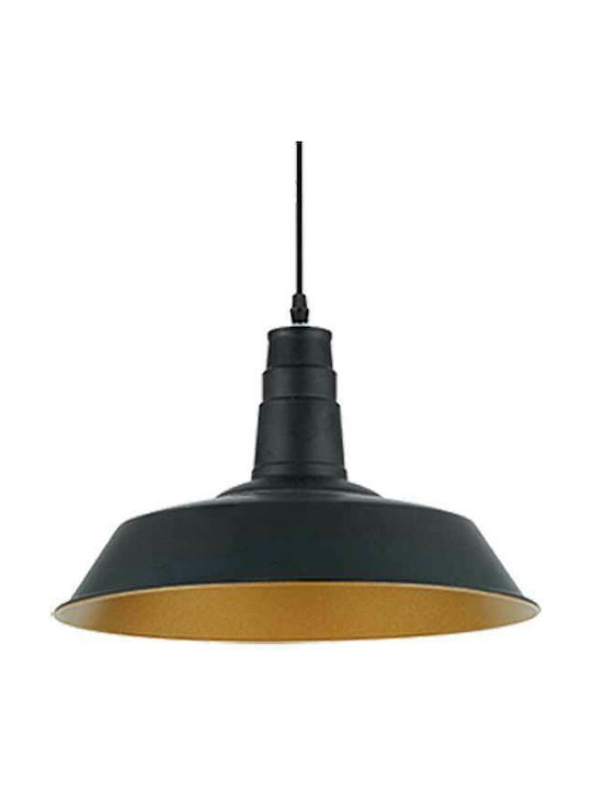 Elmark Pendant Light Black Bell with Socket E27 36x129cm