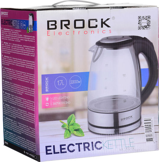 Brock WK 2102 BK Reisekessel 1.7Es 2200W Schwarz
