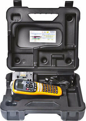 Brother PT-E300VP Ηλεκτρονικός Ετικετογράφος Χειρός σε Πορτοκαλί Χρώμα