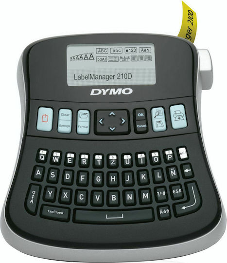 Dymo LabelManager 210 D with Case Ηλεκτρονικός Ετικετογράφος Χειρός σε Μαύρο Χρώμα